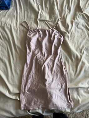Forever 21 Dusty Rose Satin Slip Dress